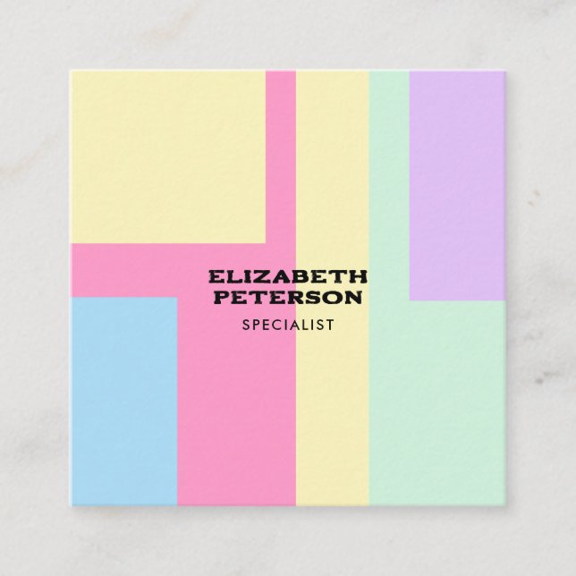 estilo de ranhura cartão de visita in (Frente)