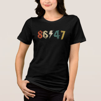 Estilo de Rock do 8647 Anti Trump Retro Vintage 80