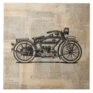 Estilo de Texto do Jornal de Arte de Motocicleta V