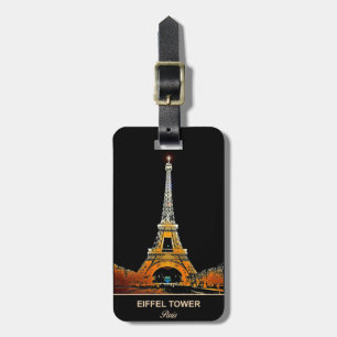Estilo de viagem: Etiquetas de Bagagem da Torre Ei