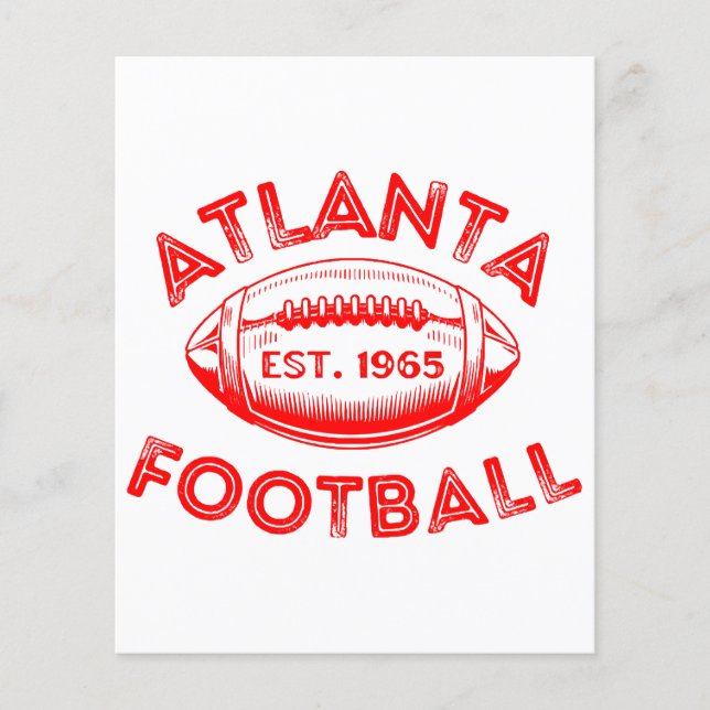 Estilo de Vintage de Futebol Atlanta (Frente)