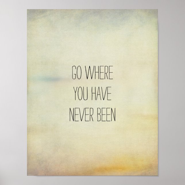 estilo de vintage de poster de citação motivaciona (Frente)