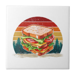 Estilo de Vintagem de Comida Sandwich - Sandwich -