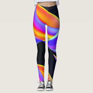 Estilo diva Leggings design coloridas para mulhere