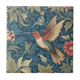 Estilo do beija-flor-garganta-rubi William Morris