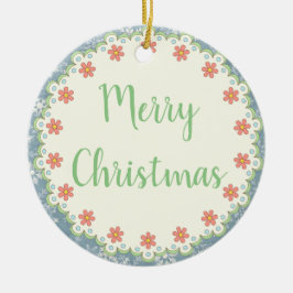 Estilo do País Árvore de Natal Merry / Ornamento d