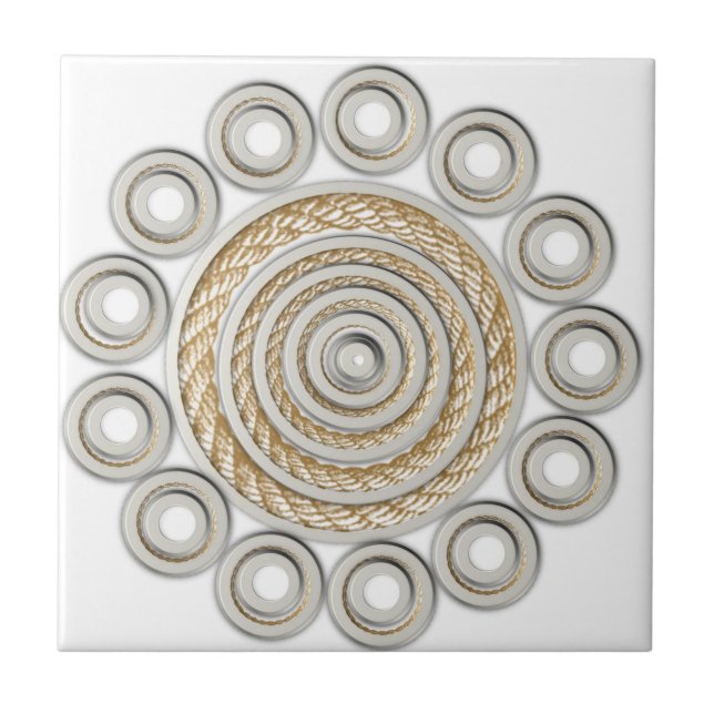 Estilo do País da Corda do Azulejo Cerâmico (Frente)