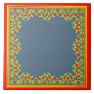Estilo do País Marigolds Fronteira Azulejo cerâmic