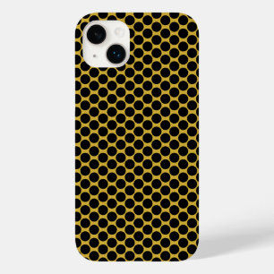 Estilo Dourado Metálico com Ponto Preto