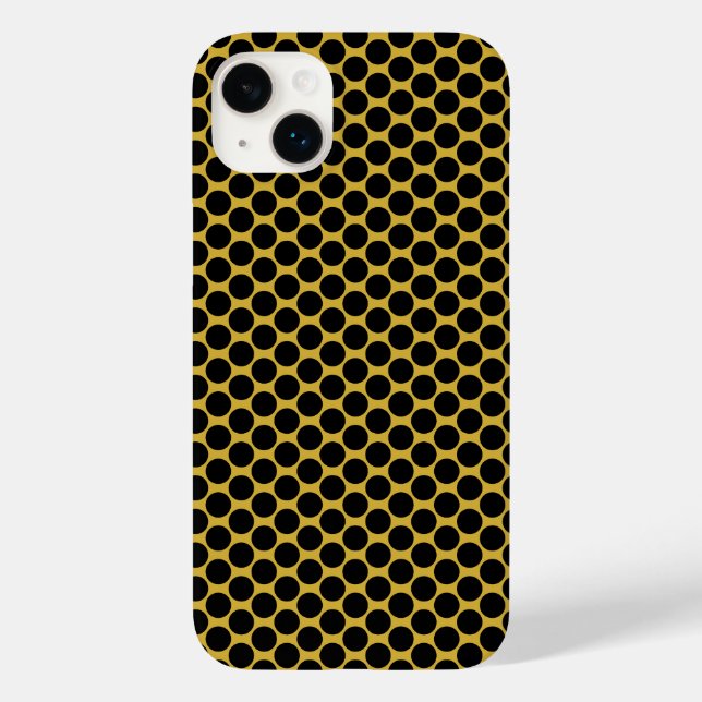 Estilo Dourado Metálico com Ponto Preto (Verso)