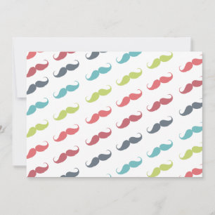 Estilo Engraçado de bigode verde-azul-rosa-engraça