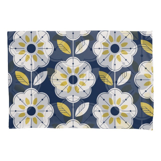 Estilo Escandinavo Floral Padrão Invisível (Frente)