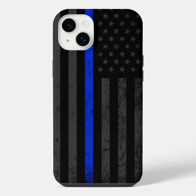 Estilo Escuro e Rústico | Bandeira da Polícia Thin (Verso)