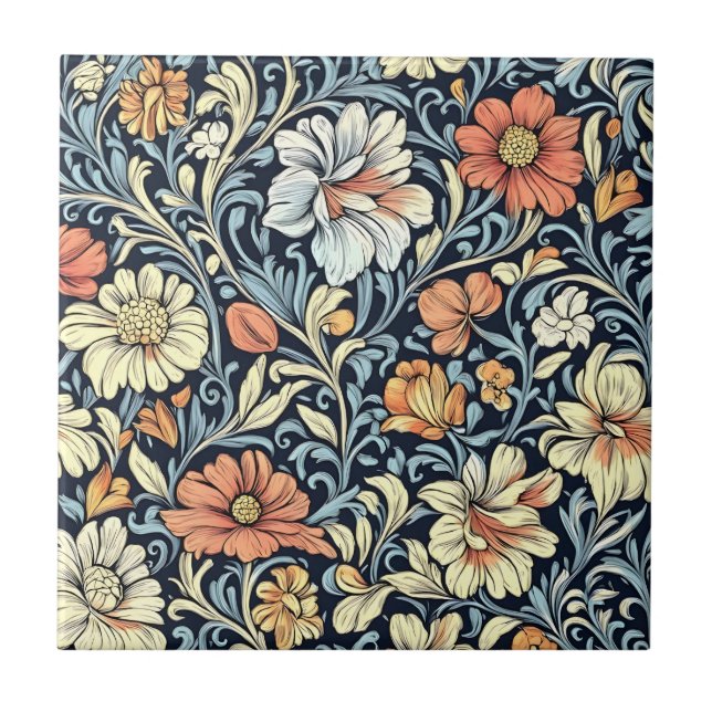 estilo floral William Morris padrão de acanto (Frente)
