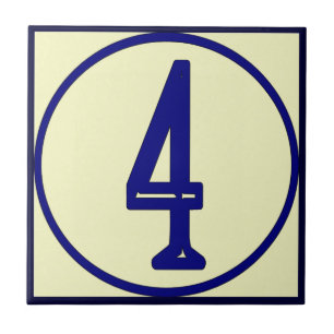 Estilo Francês Números de Casa 4