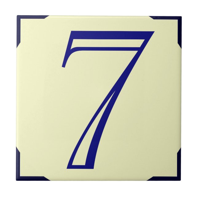 Estilo francês Números de Casa 7, editar texto (Frente)