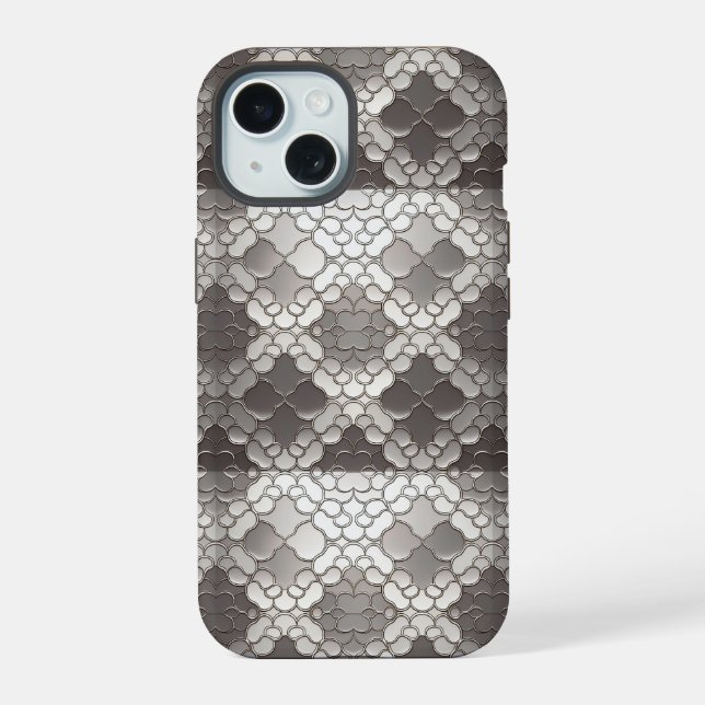 Estilo futurístico: Abstrato Silver Metálico (Verso)