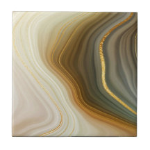 Estilo geode Dourado (mármore) cerâmico