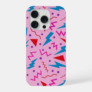 Estilo geométrico Memphis anos 80 90 rosa
