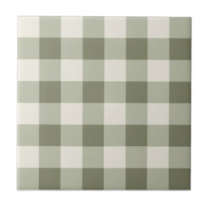 Estilo Gingham do Clássico Green Farmhouse