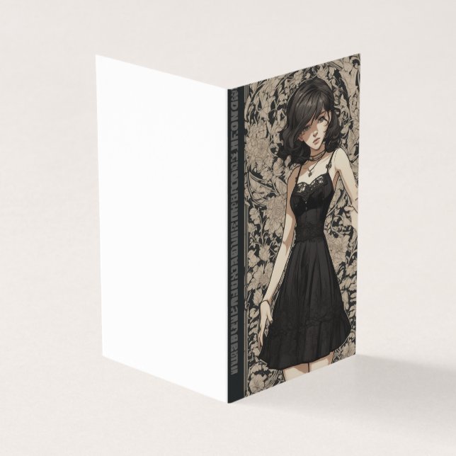 Estilo Gótico Elegante LBD Pequeno Vazio de Vestid (Exterior)