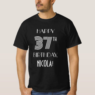 Estilo inspirado na Art Deco 37ª Camisa de Festa