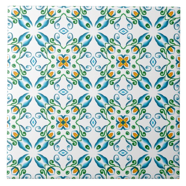 estilo italiano,azulejos,majolica, Impressão de tu (Frente)