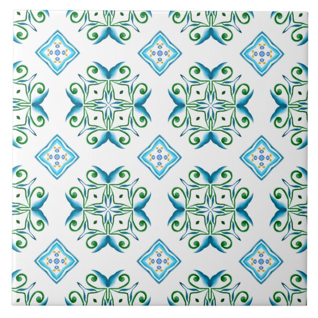 estilo italiano,azulejos,majolica, Impressão de tu (Frente)