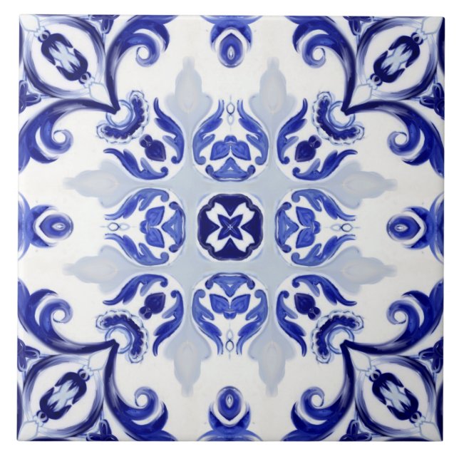 Estilo italiano,azulejos,majolica Impressão de tud (Frente)