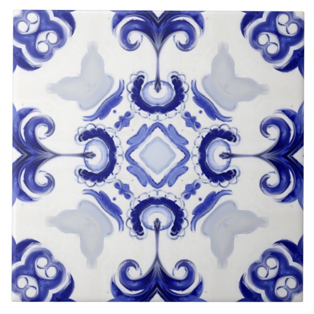 Estilo italiano,azulejos,majolica Impressão de tud (Frente)