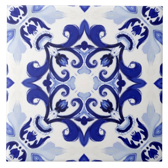 Estilo italiano,azulejos,majolica Impressão de tud (Frente)