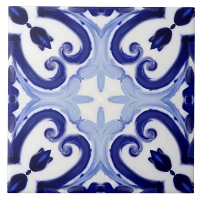 Estilo italiano,azulejos,majolica Impressão de tud (Frente)