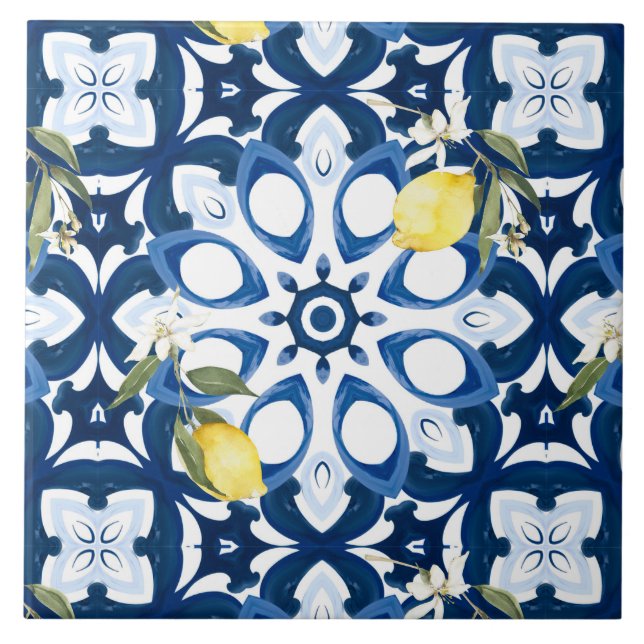 estilo italiano,mediterrâneo,majolica,limão, (Frente)