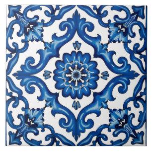 estilo italiano,Mediterrâneo,mosaico,azul,