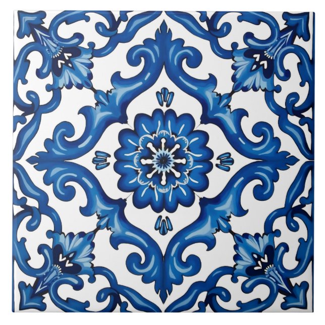 estilo italiano,Mediterrâneo,mosaico,azul, (Frente)