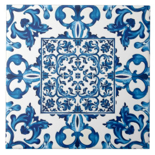 estilo italiano,Mediterrâneo,mosaico,azul,