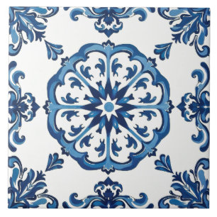 estilo italiano,Mediterrâneo,mosaico,azul,