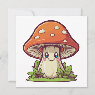 Estilo kawaii bonito, forragem de Mushroom