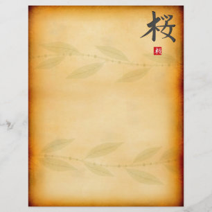 Estilo Letterhead Japonês Vintage