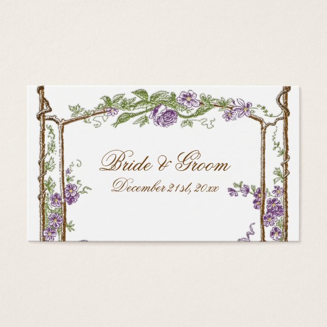 Estilo Letterpress Vintage Faux Bois Trellis - Azu (Frente)