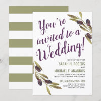 Estilo Mediterrâneo Sangria| Convite de casamento