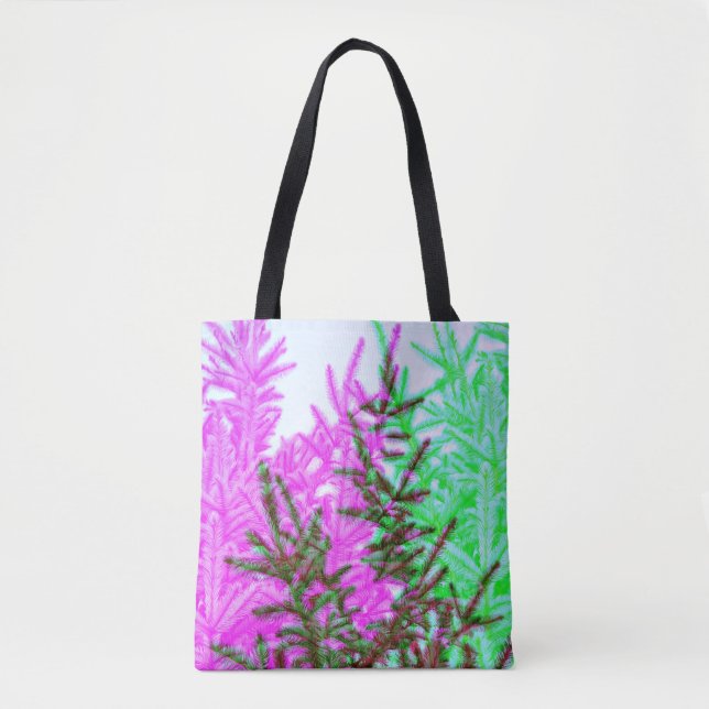 Estilo Moderno Pine Trees Abstrato Tote Bag (Frente)