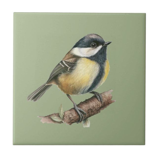 Estilo Natureza Tit de Carvão Azulejo cerâmico (Frente)