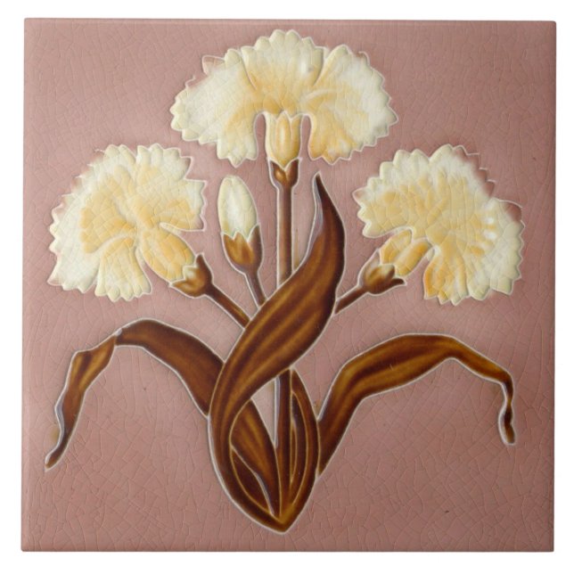 estilo Nouveau de lareira de parede cerâmica (Frente)