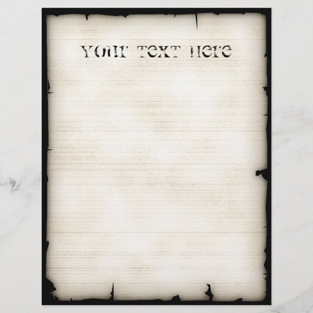 Estilo ocidental marcado Letterhead (Frente)