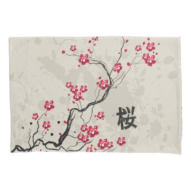 Estilo Oriental Sakura Cherry Blossom Art (Frente)