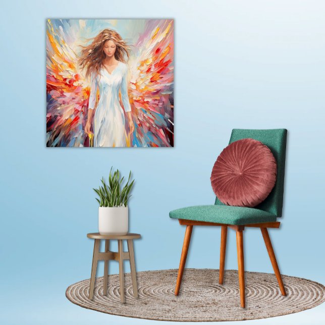 Estilo pintado sem soldadura poster Ângico (Angelic Spectrum Bright Colorful Abstract Angel Poster 
Downloadable)