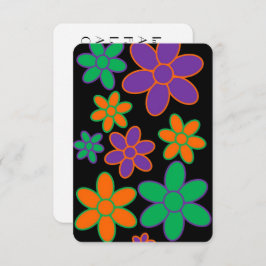 Estilo preto 70 Escocês Poem Cartão de Aniversário