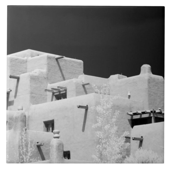 Estilo Pueblo Inn adobe em Loretto, Santa Fe, Novo (Frente)