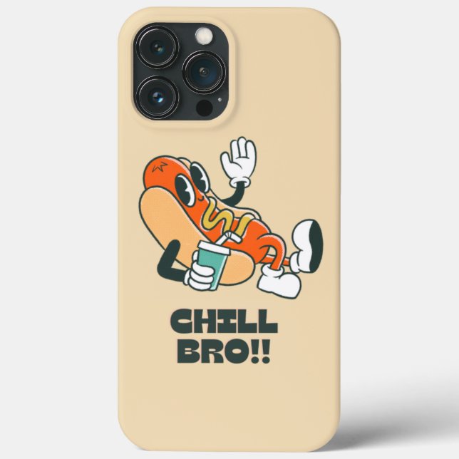 Estilo retrô do mano Chill | Iphone 13 pro max cas (Verso)